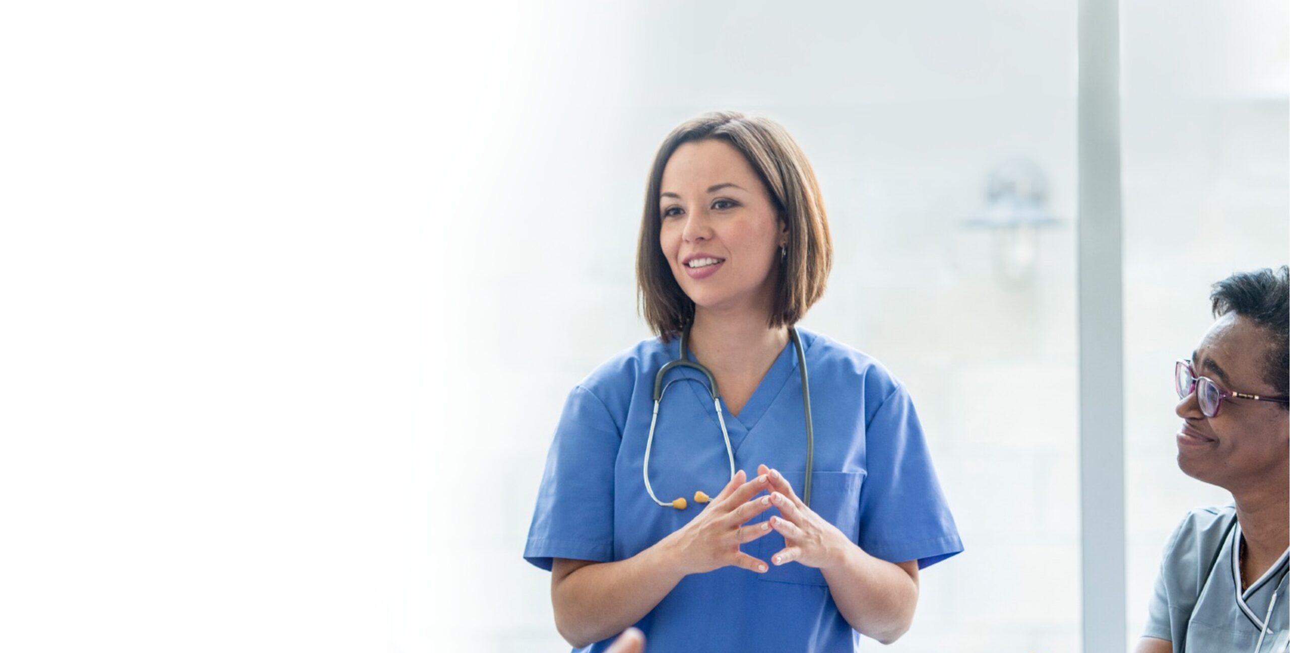 Patient listening to care provider